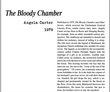 نقد داستان کوتاه The Bloody Chamber by Angela Carter