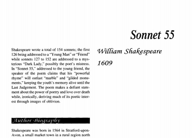 نقد شعر   Sonnet Fifty Five(55) by William Shakespeare