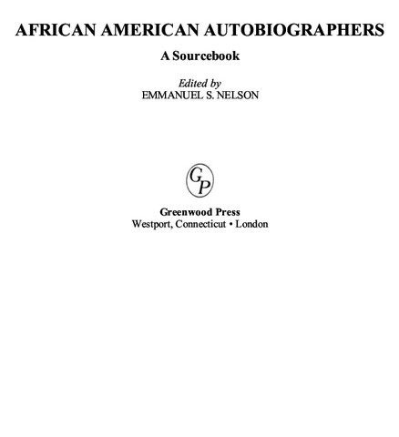 African American Autobiographers by Emmanuel Sampath Nelson