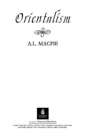 Orientalism by Alexander Lyon Macfie