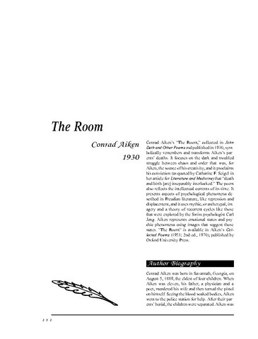 نقد شعر   The Room by Conrad Aiken