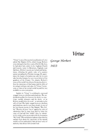 نقد شعر   Virtue by George Herbert