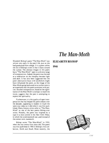 نقد شعر   The Man-Moth by Elizabeth Bishop