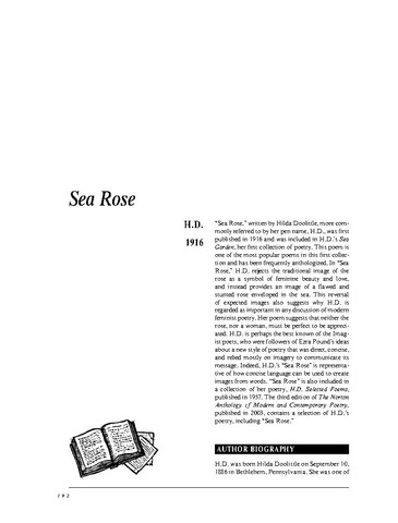 نقد شعر Sea Rose by H. D