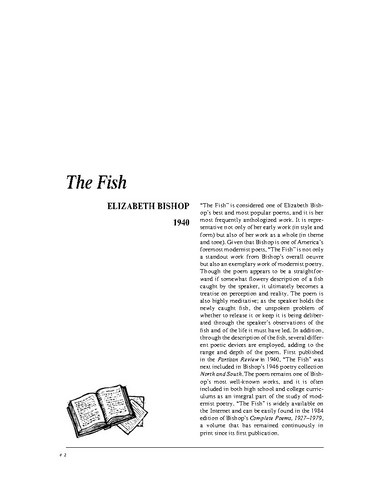 نقد شعر   The Fish by Elizabeth Bishop