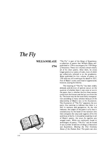 نقد شعر   The Fly Analysis by William Blake