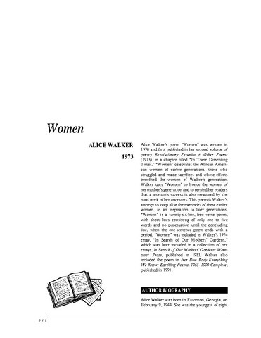 نقد شعر   Women by Alice Walker