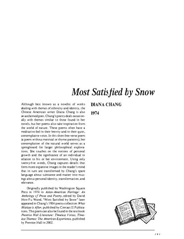 نقد شعر   Most Satisfied by Snow