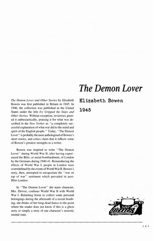 نقد داستان کوتاه   The Demon Lover by Elizabeth Bowen