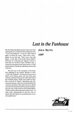 نقد داستان کوتاه   Lost in the Funhouse  by John Barth