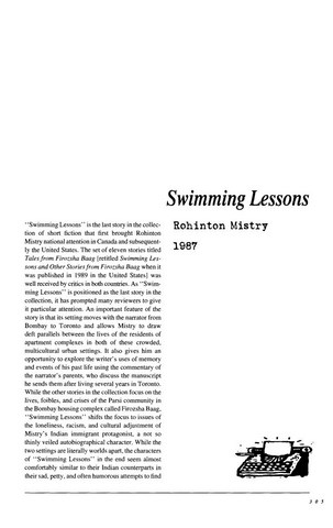 نقد داستان کوتاه   Swimming Lessons by Rohinton Mistry