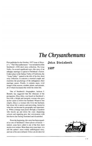 نقد داستان کوتاه   The Chrysanthemums by John Steinbeck