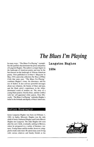 نقد داستان کوتاه   The Blues Im Playing by Langston Hughes