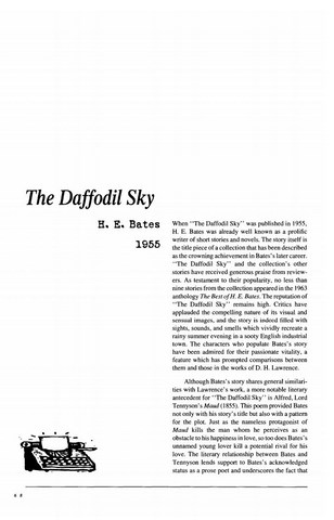 نقد داستان کوتاه   The Daffodil Sky  by H.E. Bates