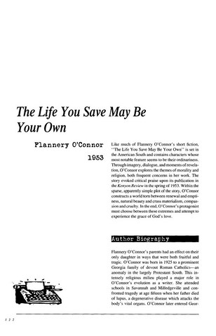 نقد داستان کوتاه   The Life You Save May be Your Own by Flannery OConnor