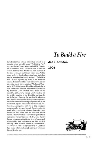 نقد داستان کوتاه   To Build a Fire  by Jack London