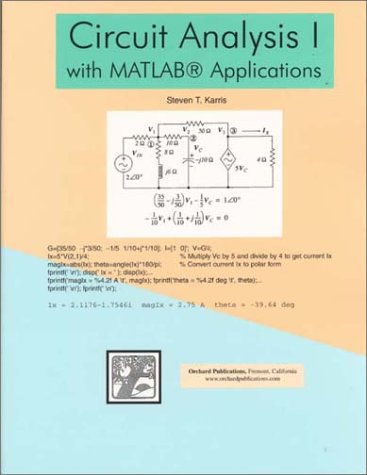 Circuit Analysis I with MATLAB Applications