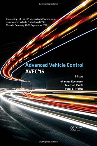 Advanced Vehicle Control Proceedings of the 13th International Symposium on Advanced Vehicle Control, September 13-16, 2016, Munich, Germany