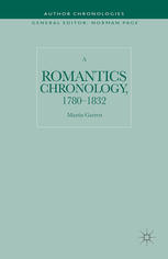 A Romantics Chronology, 1780–1832