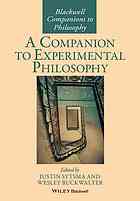 A companion to experimental philosophy
