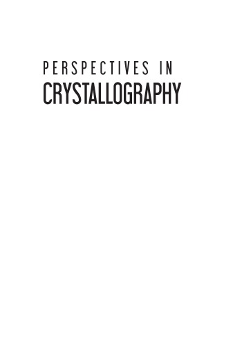 Perspectives in crystallography