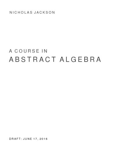 A course in abstract algebra