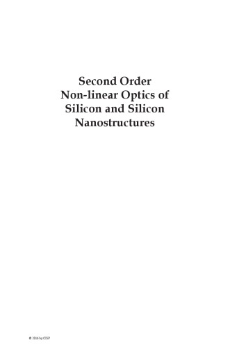 Second order non-linear optics of silicon and silicon nanostructures