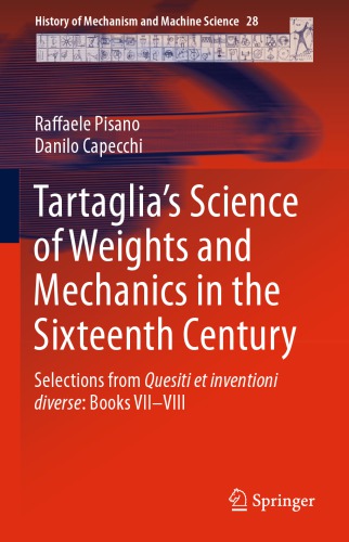 Tartaglia’s Science of Weights and Mechanics in the Sixteenth Century