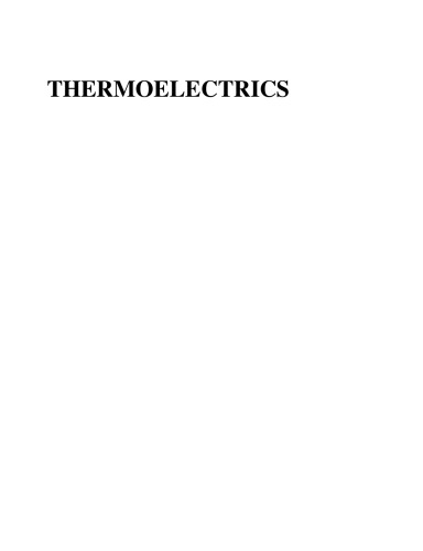 Thermoelectrics: design and materials