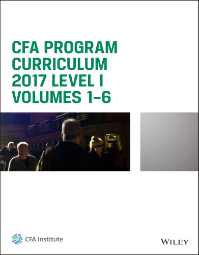 CFA program curriculum : 2017 level 1