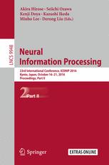 Neural Information Processing: 23rd International Conference, ICONIP 2016, Kyoto, Japan, October 16–21, 2016, Proceedings, Part II