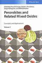 Perovskites and related mixed oxides : concepts and applications