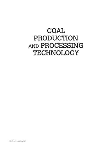 Coal production and processing technology
