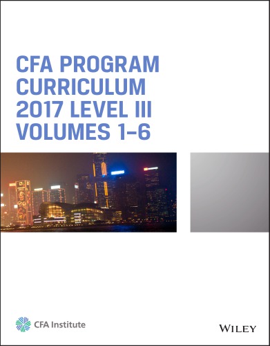 CFA program curriculum 2017 Level III. volumes 1-6.