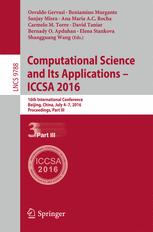 Computational Science and Its Applications -- ICCSA 2016: 16th International Conference, Beijing, China, July 4-7, 2016, Proceedings, Part III