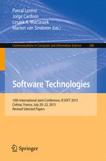 Software Technologies: 10th International Joint Conference, ICSOFT 2015, Colmar, France, July 20-22, 2015, Revised Selected Papers