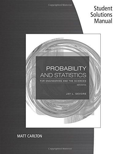 Probability and Statistics for Engineering and the Sciences Solution Manual 9th Ed