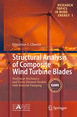 Structural Analysis of Composite Wind Turbine Blades: Nonlinear Mechanics and Finite Element Models with Material Damping
