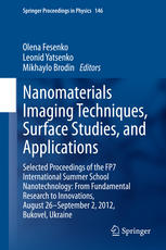 Nanomaterials Imaging Techniques, Surface Studies, and Applications: Selected Proceedings of the FP7 International Summer School Nanotechnology: From