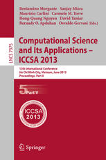 Computational Science and Its Applications – ICCSA 2013: 13th International Conference, Ho Chi Minh City, Vietnam, June 24-27, 2013, Proceedings, Part