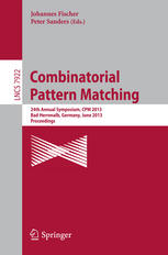 Combinatorial Pattern Matching: 24th Annual Symposium, CPM 2013, Bad Herrenalb, Germany, June 17-19, 2013. Proceedings