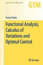 Functional analysis, calculus of variations and optimal control