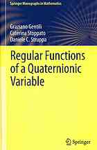 Regular functions of a quaternionic variable