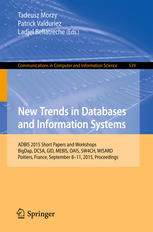 New Trends in Databases and Information Systems: ADBIS 2015 Short Papers and Workshops, BigDap, DCSA, GID, MEBIS, OAIS, SW4CH, WISARD, Poitiers, Franc