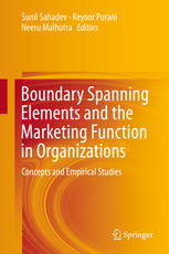 Boundary Spanning Elements and the Marketing Function in Organizations: Concepts and Empirical Studies