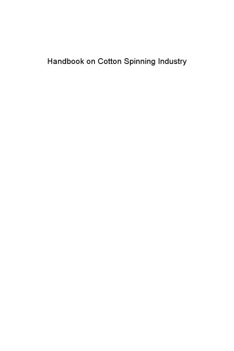 Handbook on cotton spinning industry