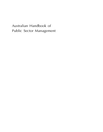 Australian Handbook of Public Sector Management