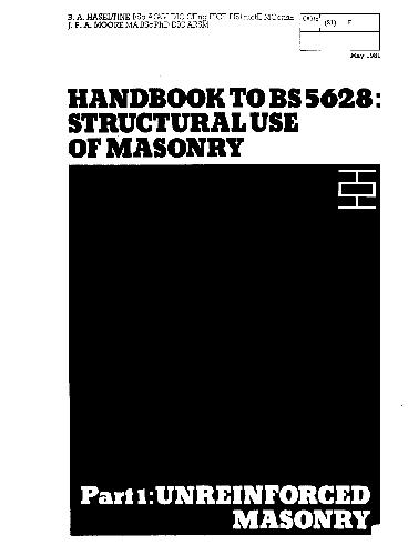 BS-Handbook to Structural Use Of Masonry