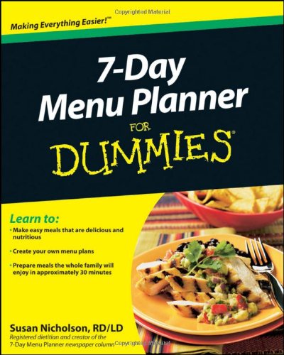 7-Day Menu Planner for Dummies