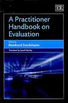 A practitioner handbook on evaluation